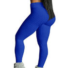 ヨガのズボンのセクシーなスポーツのレギングを身に着けている女性はタイツの高いWaistedの適性のレギングを押上ます サプライヤー
