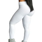 ヨガのズボンのセクシーなスポーツのレギングを身に着けている女性はタイツの高いWaistedの適性のレギングを押上ます サプライヤー